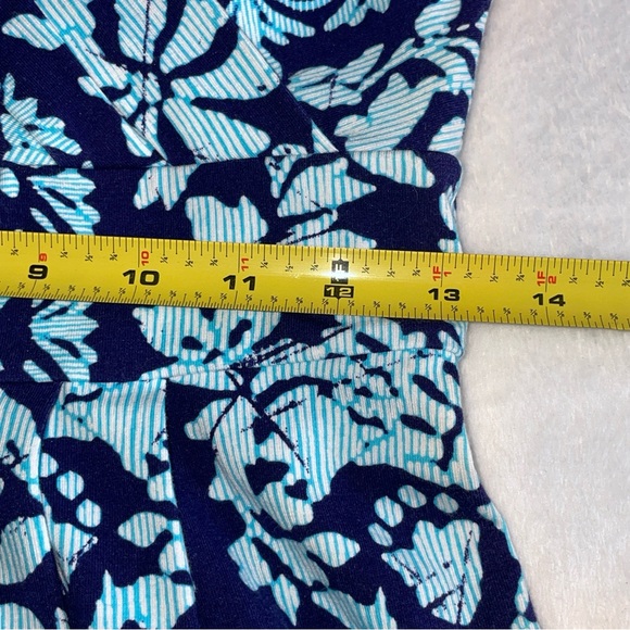 Lands End Womens Blue Floral Faux Wrap Dress Size XS (2-4) - Picture 9 of 11